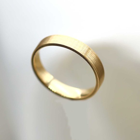 10 K Gold wedding Band 3mm , white gold, yellow gold, rose gold, engagem… - Picture 3 of 4